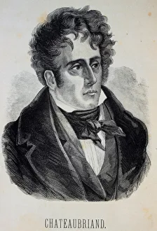 Gustave 1832 1883 Prints: Portrait of Francois-Rene, vicomte de Chateaubriand (1768-1848), 1880. Creator: Doré