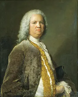 Nattier Prints: Portrait of the Frankfurt banker Johann Georg Leerse, 1749. Creator: Jean-Marc Nattier