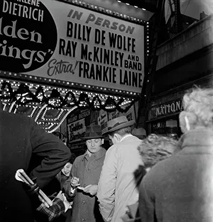 Times Square Prints: Portrait of Frankie Laine, Paramount Theater
