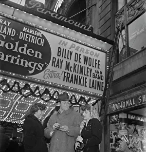 Times Square Prints: Portrait of Frankie Laine, Paramount Theater