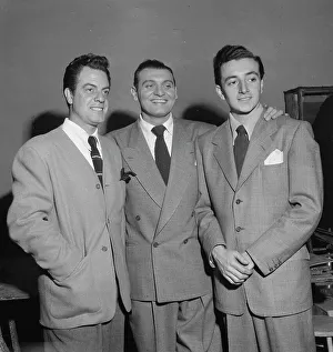 Laine Frankie Prints: Portrait of Frankie Laine and Vic Damone