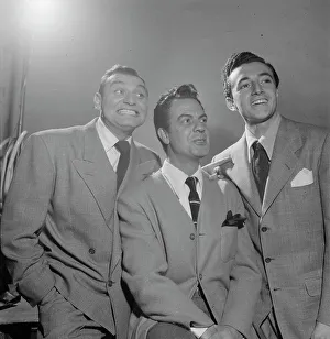 Grinning Prints: Portrait of Frankie Laine and Vic Damone