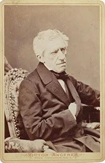 Portrait of Franz Grillparzer (1791-1872), c 1861. Creator: Angerer, Ludwig (1827-1879)