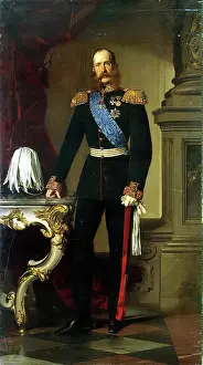 Heinrich Von Prints: Portrait of Franz Josef I, Emperor of Austria, 1874. Creator: Heinrich von Angeli