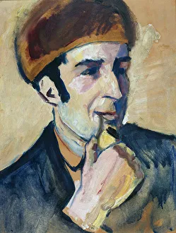 Macke Prints: Portrait of Franz Marc, 1910