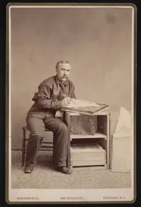Portrait of Fred Mather (1833-1900), Before 1887. Creator: Parker & Co Portrait of Fred Mather (1833-1900), Before 1887. Creator: Parker & Co