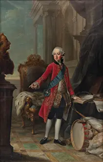 Portrait of Frederick (1753-1805), Hereditary Prince of Denmark and Norway, 1767. Creator: Ziesenis, Johann Georg, the Younger (1716-1776)