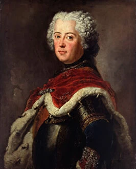 Antoine 1683 1757 Gallery: Portrait of Frederick II of Prussia (1712?1786) as Crown Prince, 1739