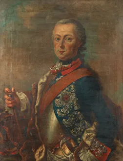Portrait of Frederick II of Prussia (1712?1786). Artist: De la Croix, Pieter Frederik (1709-1782) Portrait of Frederick II of Prussia (1712?1786). Artist: De la Croix, Pieter Frederik (1709-1782)