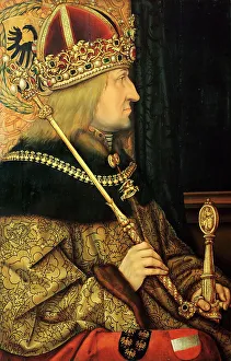 Frederick Iii Collection: Portrait of Frederick III (1415-1493), Holy Roman Emperor, Late 15th century