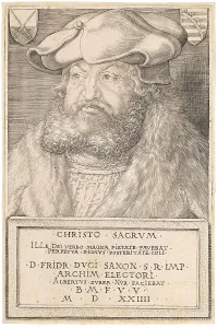 Saxony Prints: Portrait of Frederick III, Elector of Saxony (1463-1525)