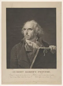 Isabey Jean Baptiste Prints: Portrait of French Painter Hubert Robert, 1798-99. Creator: Jean-Baptiste Isabey