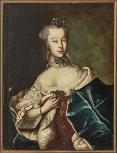 Portrait of a Friederike Caroline von Sachsen-Coburg-Saalfeld, Margravine of