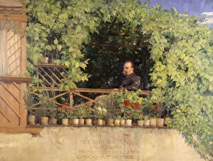 Portrait of Friedrich Nietzsche (1844-1900), 1894. Creator: Stoeving, Curt (1863-1939)