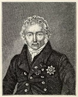 Portrait of Friedrich von Motz (1775-1830). Creator: Anonymous