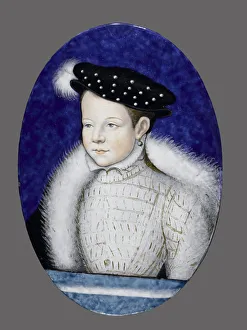 Mus E Du Louvre Prints: Portrait of future Francis II, King of France (1544-1560), ca 1553