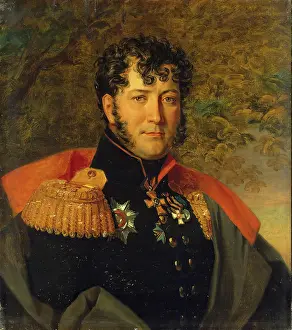 Sideburns Prints: Portrait of Fyodor G. Gogel (1775-1827), 1824. Creator: Workshop of George Dawe