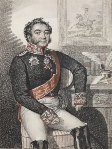 Portrait of Fyodor Petrovich Opochinin (1779-1852), 1826. Creator: Hampeln, Carl
