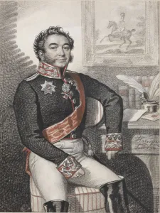 1826 Prints: Portrait of Fyodor Petrovich Opochinin (1779-1852), 1826. Creator: Hampeln, Carl