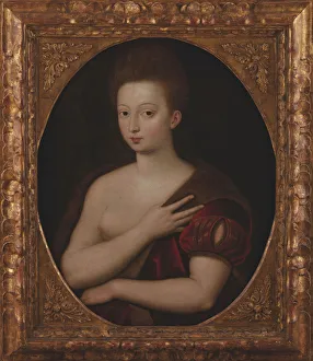 Portrait of Gabrielle d Estrees (1573-1599), before 1600. Creator: Anonymous