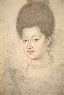 Dumoustier Gallery: Portrait of Gabrielle d Estrees. Artist: Dumoustier, Daniel (1574-1646)