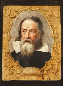 Portrait of Galileo Galilei. Creator: Anonymous