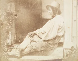 Calvert Gallery: Portrait of the Gardener, possibly David Roderick, late 1840s. Creator: Calvert Jones