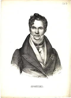 Gaspare Spontini Prints: Portrait of Gaspare Spontini (1774-1851), 1810s