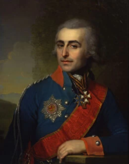 Borovikovsky Collection: Portrait of the General-aide-de-camp Count Pyotr Tolstoy (1761-1844)