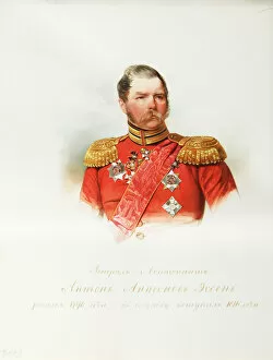 Portrait of General Anton Antonovich von Essen (1797-1863) (From the Album of the Imperial Horse Guards), 1846-1849