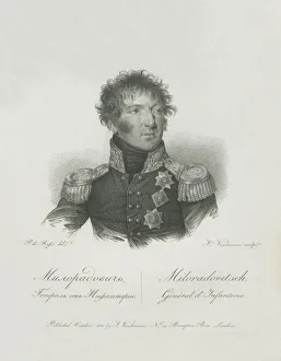Francesco 1780 1856 Prints: Portrait of General Count Mikhail Miloradovich (1771-1825), 1813