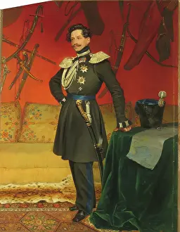 1839 Prints: Portrait of General Count V.?.Perovsky, 1839. Creator: Vasily Raev