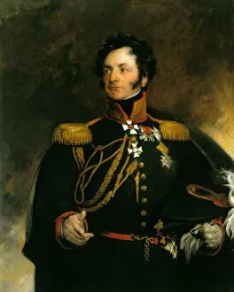Portrait of General Fyodor Petrovich Uvarov (1773-1824), 1818. Artist: Lawrence, Sir Thomas (1769-1830)