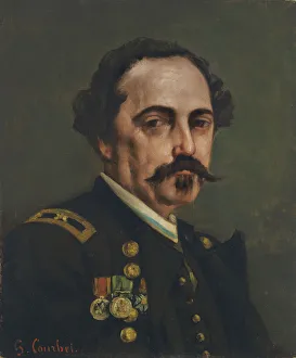 Courbet Prints: Portrait of General Gustave Paul Cluseret (1823-1900)