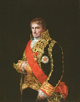 Hand In Coat Prints: Portrait of General JoseManuel Romero, c. 1810. Creator: Francisco Goya