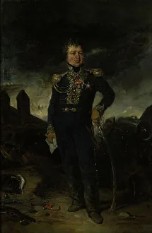 Victor Marie Hugo Prints: Portrait of General Joseph-Leopold Sigisbert Hugo. Creator: Eugene Deveria