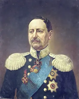 Mining Prints: Portrait of General-Lieutenant F.F. Beger, 1892. Creator: Apolinary Horawski