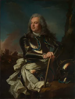 Rigaud Hyacinthe Gallery: Portrait of a General Officer, ca. 1710. Creator: Hyacinthe Rigaud