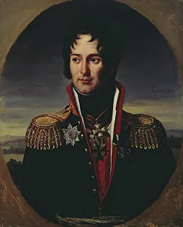 Neoclassical Prints: Portrait of General Piotr Chicherin, 1814. Creator: Robert Lefevre