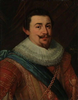 Forehead Prints: Portrait of a General, probably 1620s. Creator: Unknown