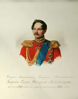 Portrait of General Yegor Fyodorovich Meiendorf (1794-1879) (From the Album of the Imperial Horse Guards), 1846-1849