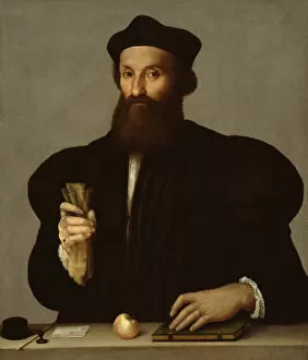 Raphael Sanzio Gallery: Portrait of a Gentleman, 1530 / 50. Creator: Raphael