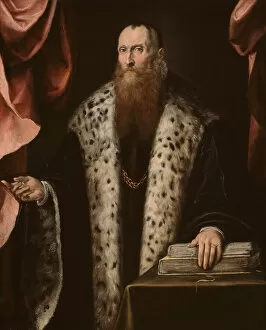 Ermine Collection: Portrait of a Gentleman, 1540 / 50. Creator: Pietro de Marescalchi
