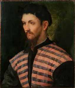 Gerolamo 1485 6 1566 Prints: Portrait of a Gentleman, 1543-1544. Creator: Romanino, Gerolamo (1485/6-1566)