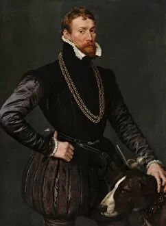 Anthonis Mor Van Dashorst Gallery: Portrait of a Gentleman, 1569. Creator: Antonis Mor