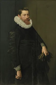 Michiel Janszoon Van Mierevelt Prints: Portrait of a Gentleman, 1621. Creators: Nicolaes Eliasz Pickenoy, Michiel van Mierevelt