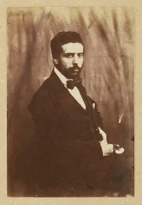 Gentlemen Prints: Portrait of a Gentleman, 1854. Creators: Achille Deveria, Theodule Deveria