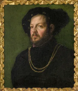 Fine Prints: Portrait of a gentleman with a black beret