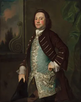 Blackburn Jonathan B Prints: Portrait of a Gentleman, c. 1760. Creator: Joseph Blackburn