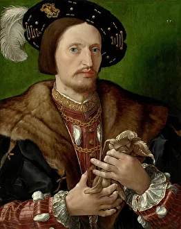 Gossaert Jan Prints: Portrait Of A Gentleman, c1530. Creator: Jan Gossaert